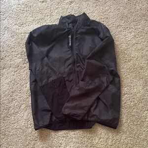Reebok Black Windbreaker Lightweight Athletic Jacket